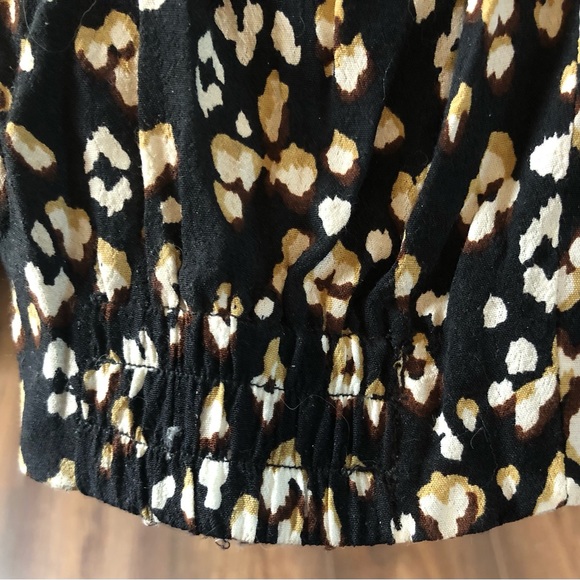 Black and Brown Patterned Flowy Pants - Picture 5 of 6